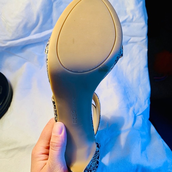 BCBGeneration EDDI Heels- Cotton Candy Snake Print - Picture 4 of 7